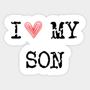 I Heart My Son Sticker